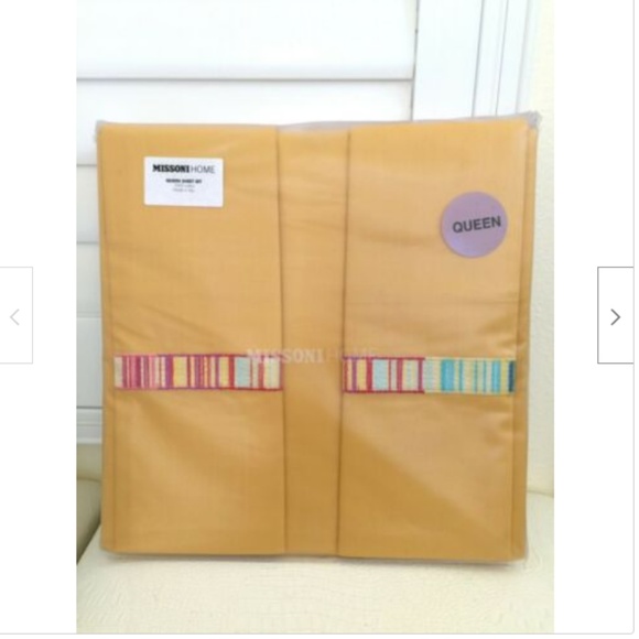 Missoni Home ITALY QUEEN 4pcs Sheet Set - Picture 1 of 8